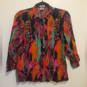 Colorful Geometric Women's Top